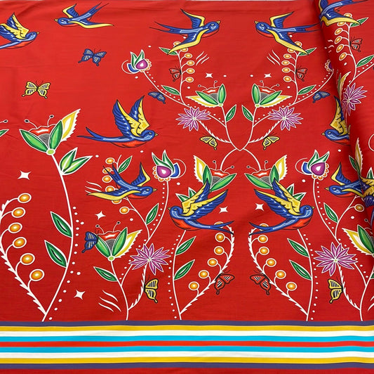 Nicole Bandit Grey Designed Cotton Fabric 31"