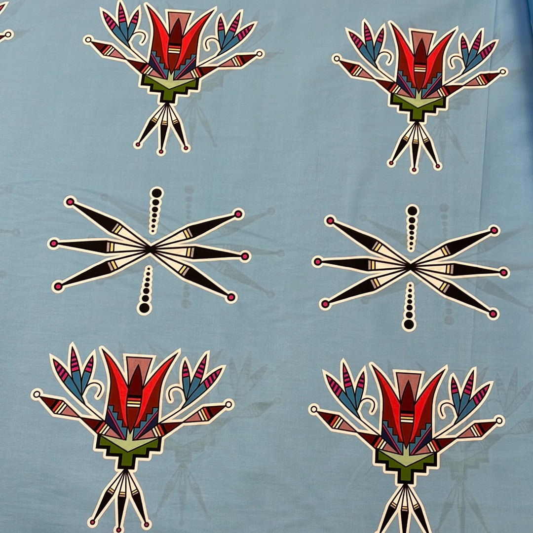 Kayla Looking Horse Designed Cotton Fabric