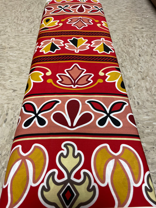 Lenape Floral "Shakhùkwiàn" Cotton Fabric