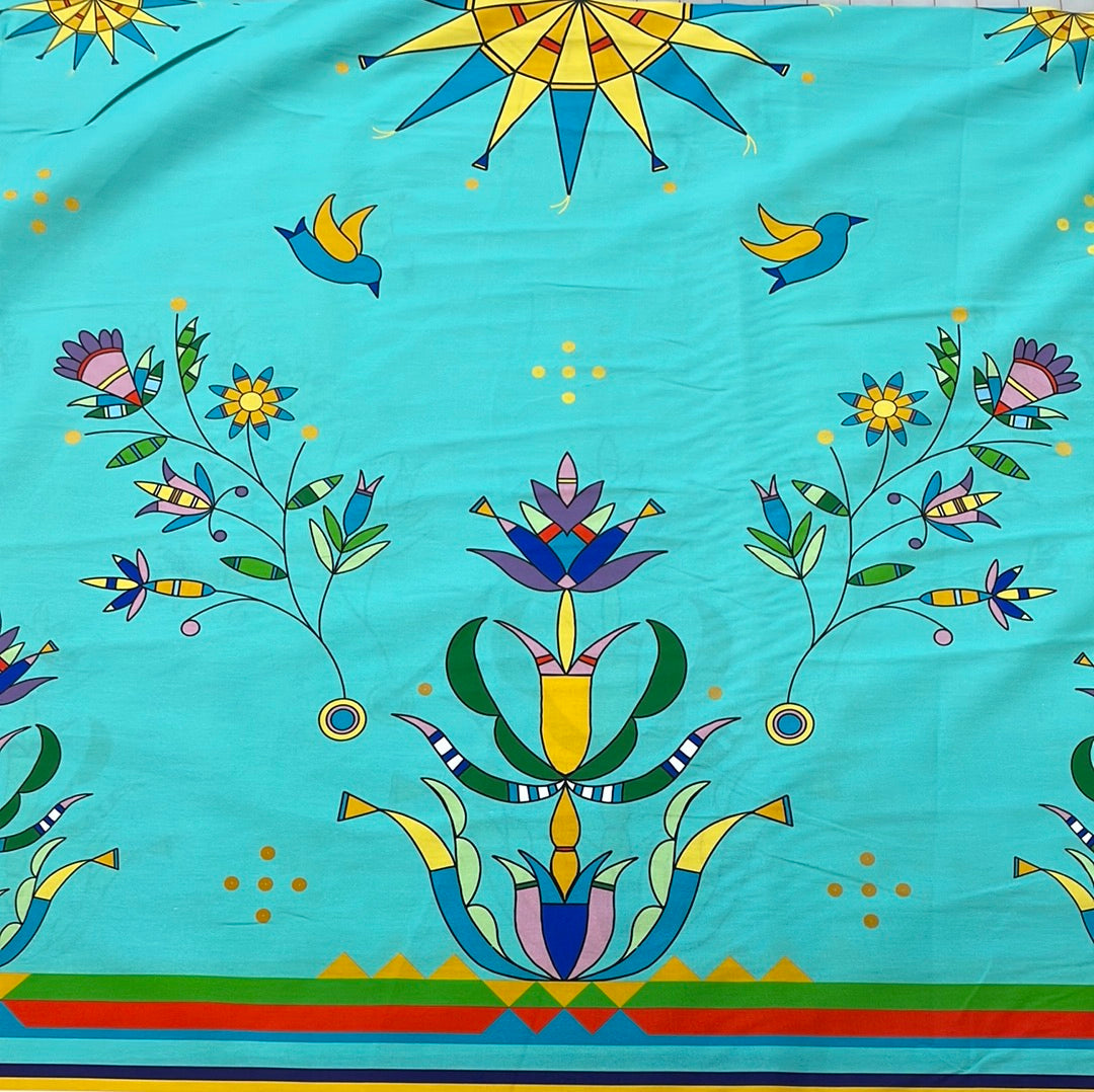 Cole Redhorse Jacobson Designed Cotton Fabric for Teton Trade Cloth By Lenape