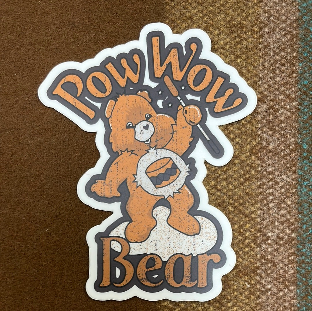 NTVs Powwow Bear Sticker