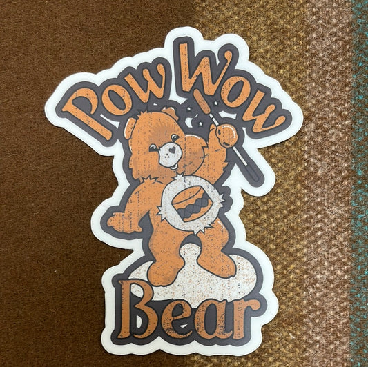 NTVs Powwow Bear Sticker