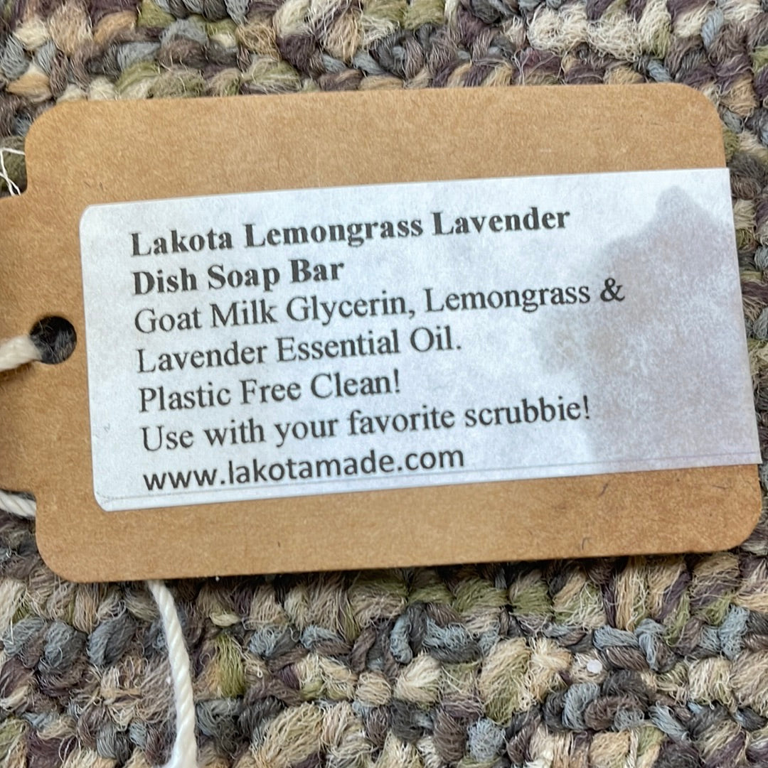 Lakota Lemongrass Lavender Dish Soap Bar