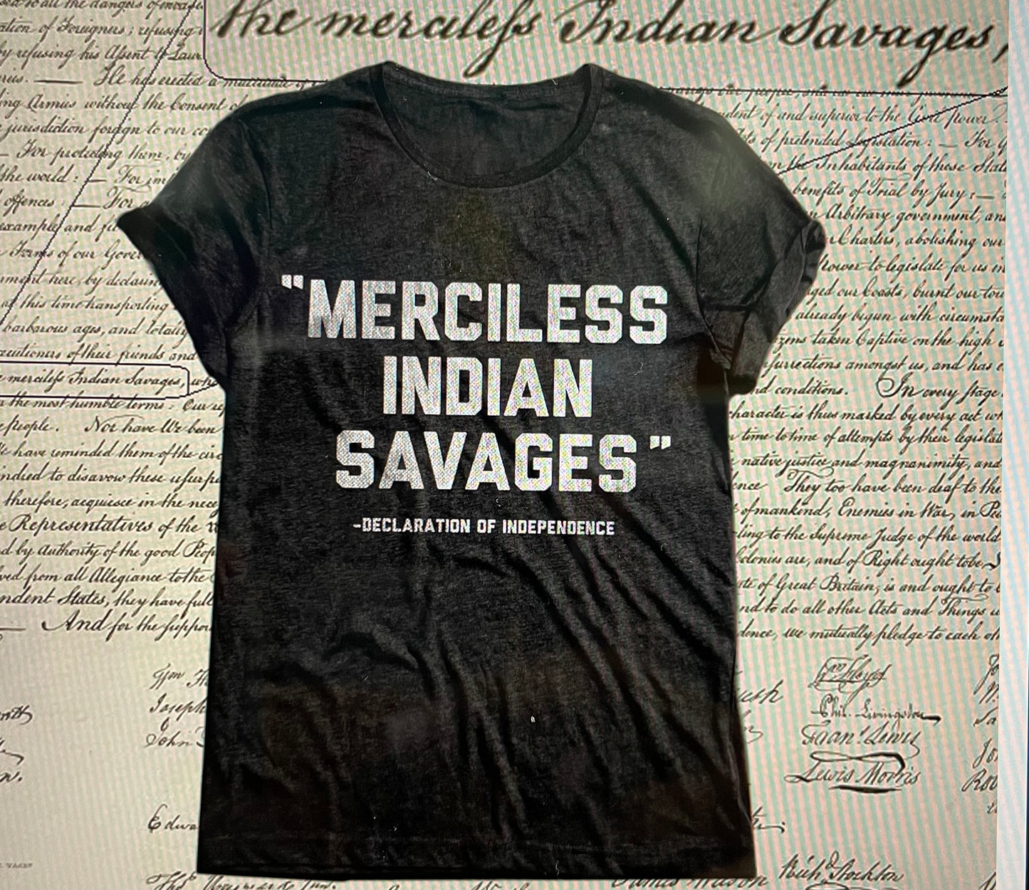 Merciless Indian Savages Black T-Shirt