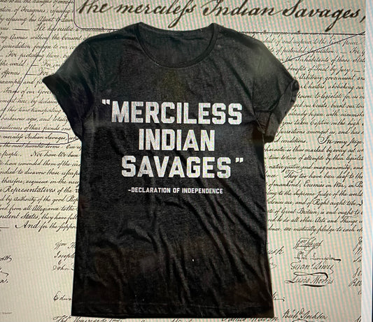 Merciless Indian Savages Black T-Shirt