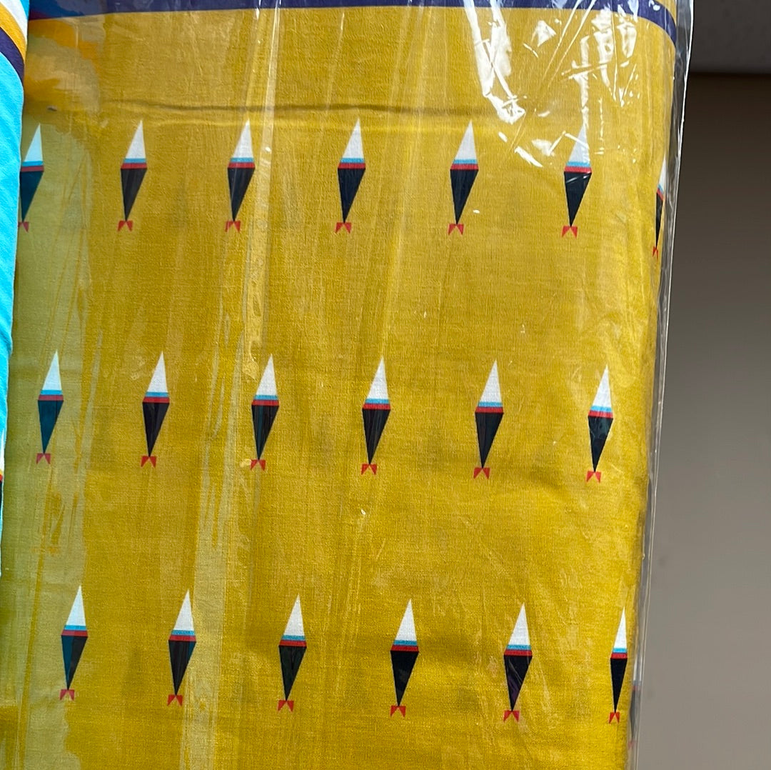 Tokeya Waci U Designed Cotton Fabric for Teton Trade Cloth By Lenape
