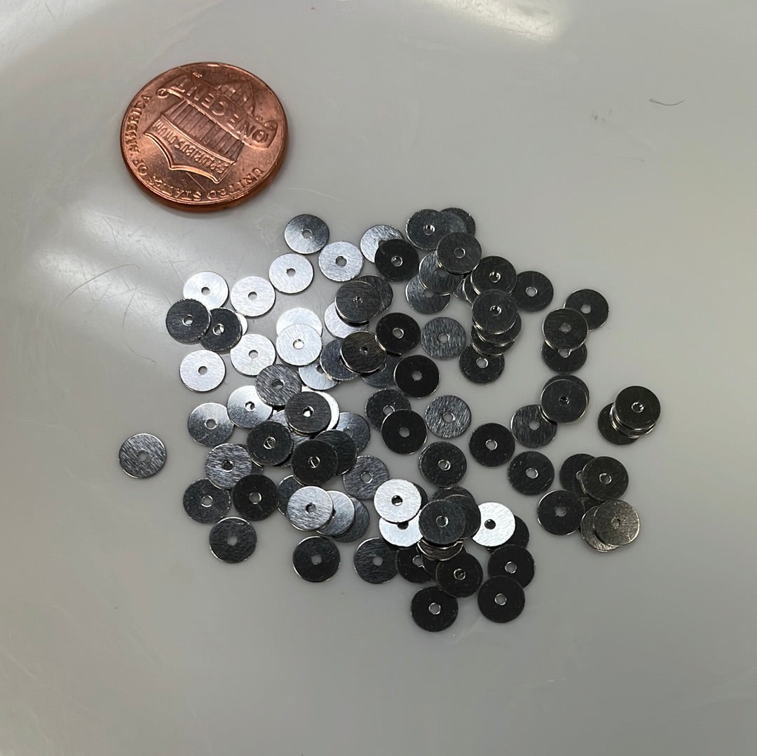 Silver Sequins 3/16"