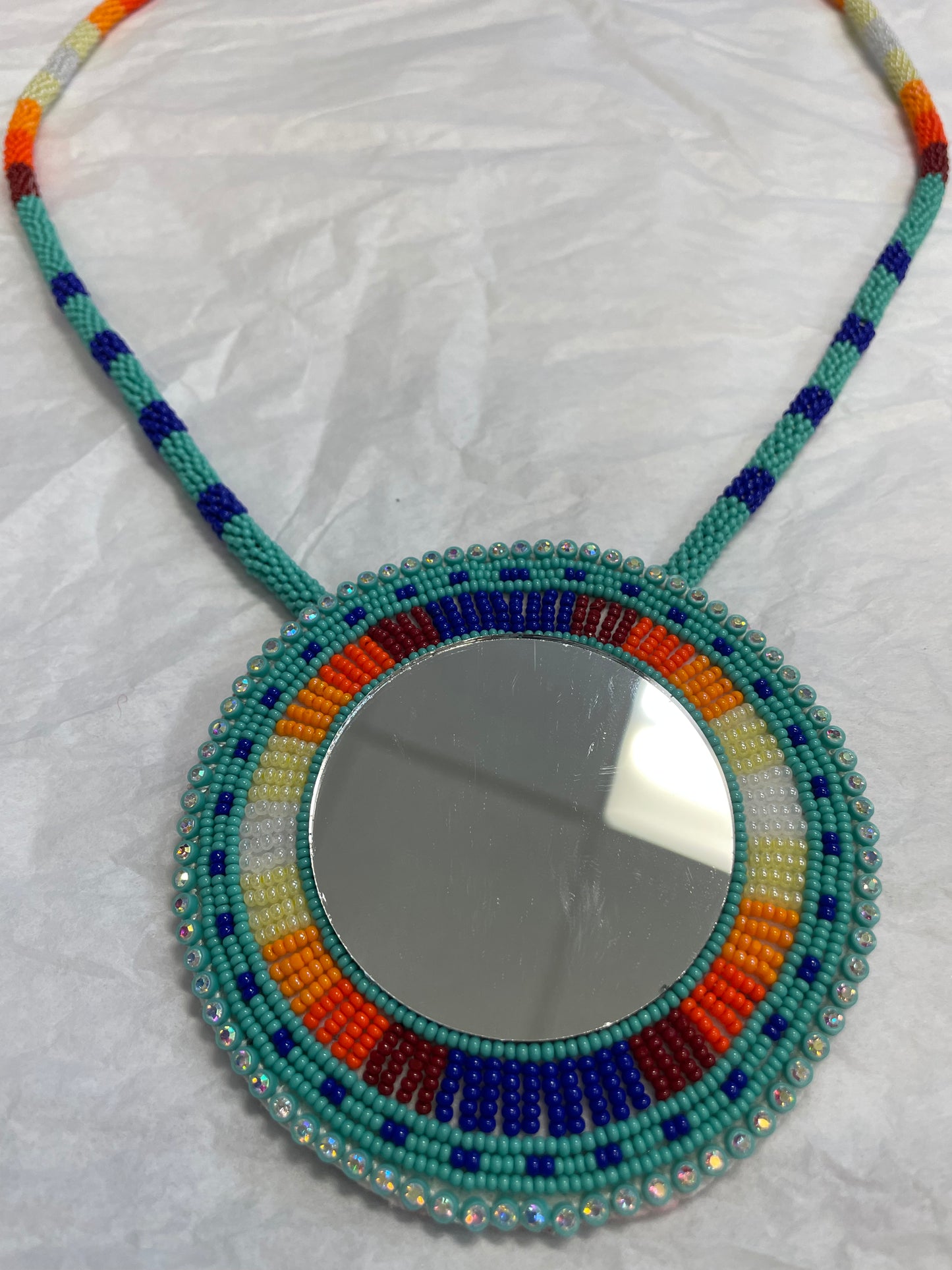 Mirror Beaded Medallion