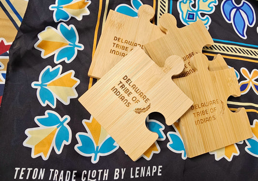 Bamboo Puzzle Coasters Delaware Tribe Of Indians