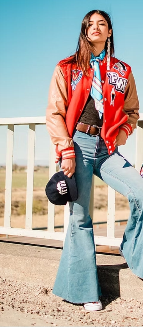 Pow Wow Varsity Jacket L