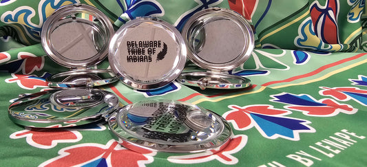 Jeweled Compact Mirror Delaware Tribe Of Indians