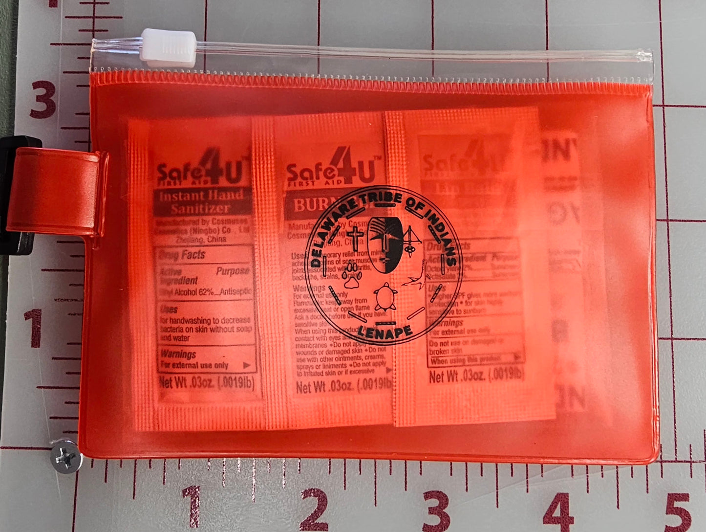 Safe Travels Mini First Aid Kit Delaware Tribal Seal