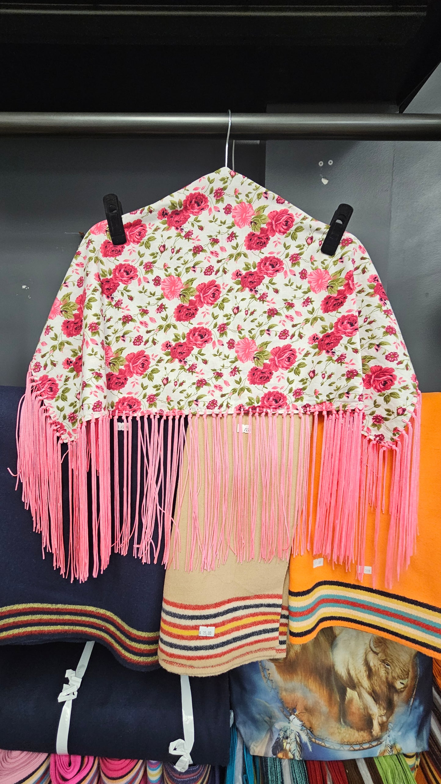 Shawl Toddler Size Pink Floral