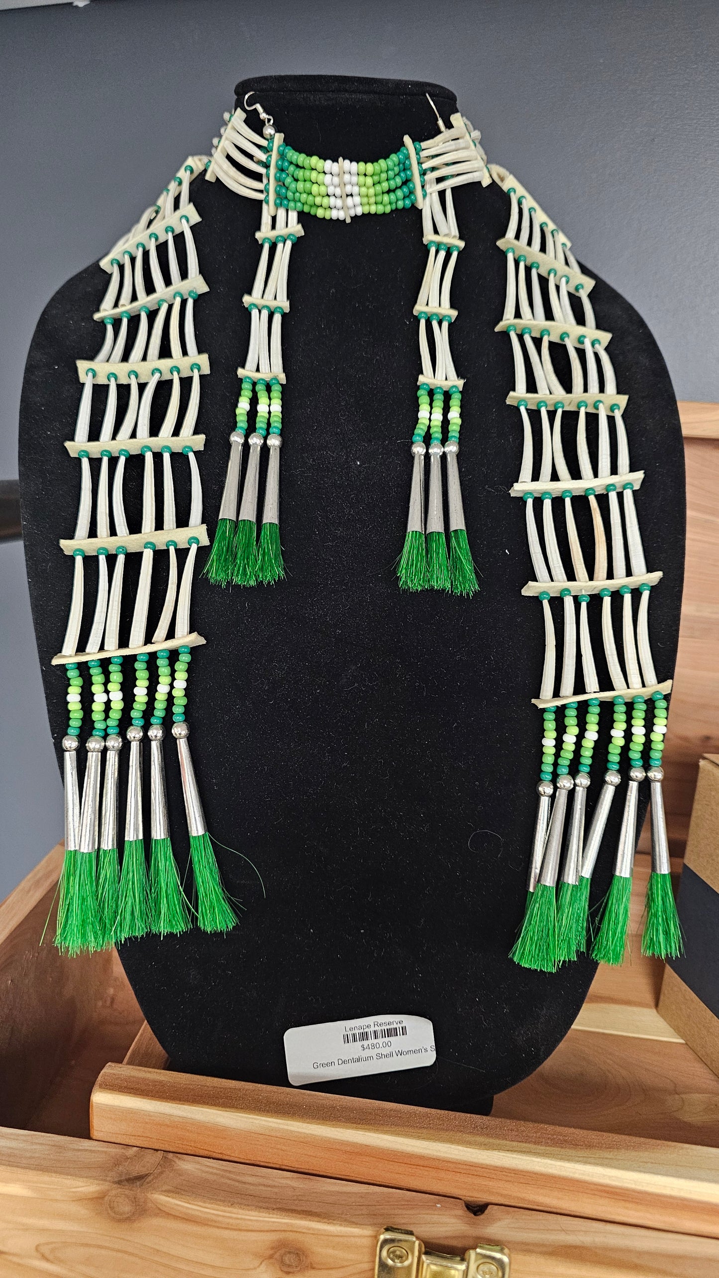 Green Dentalium Shell Women’s 4 pc Set