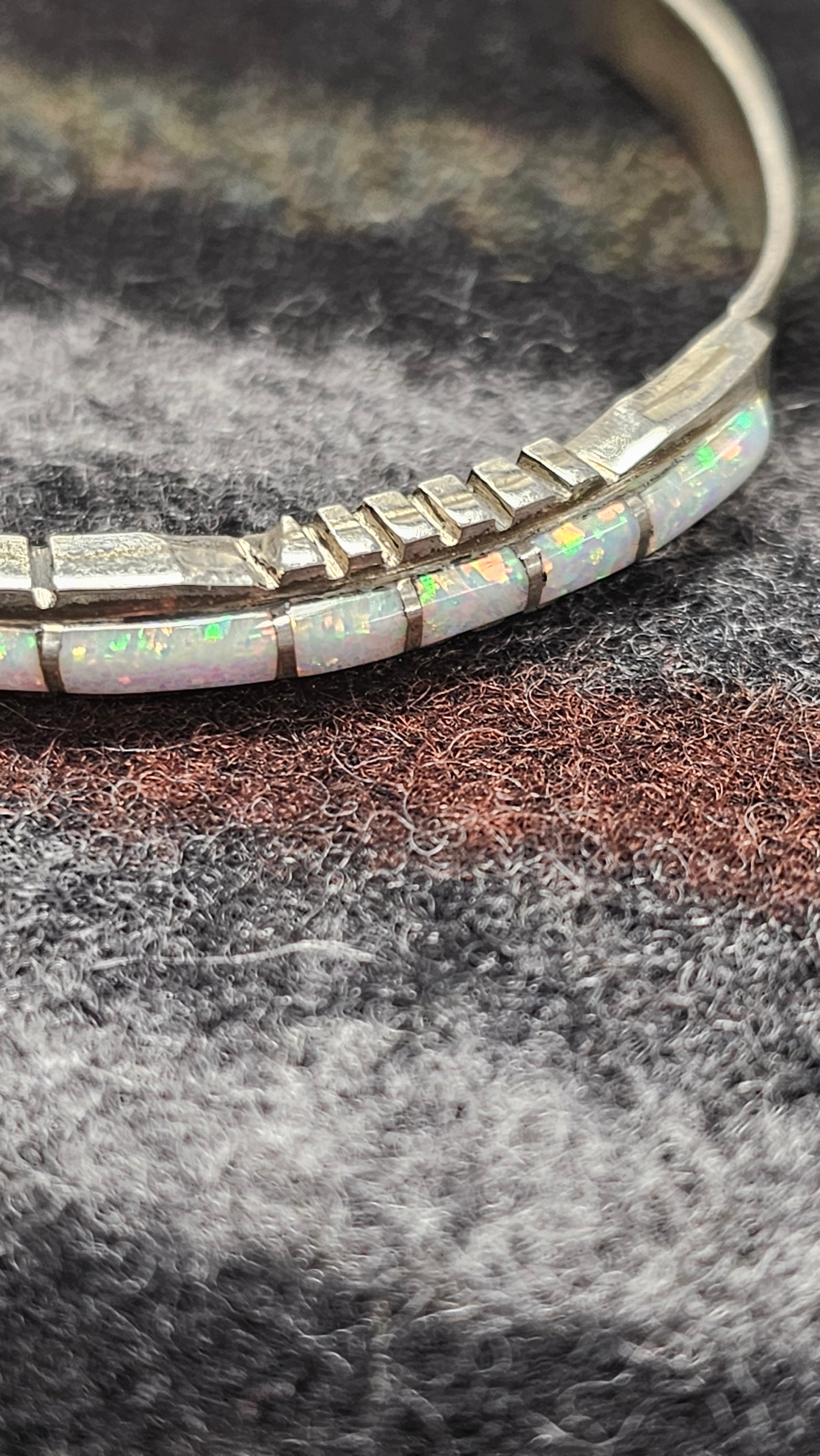 Sterling Silver Bracelet W Opal