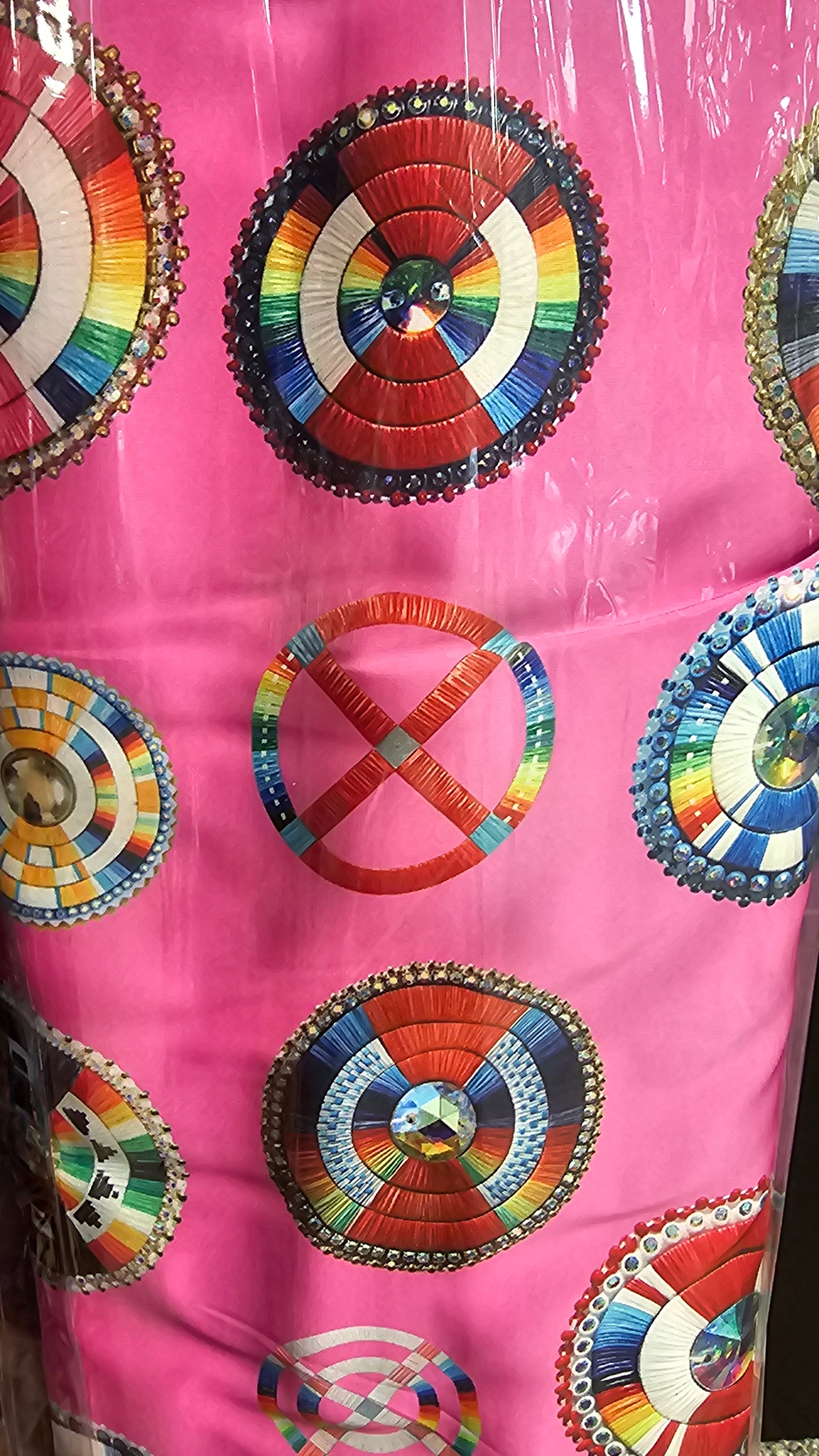 Punky Daniels Designed Quil Work Satin Fabric