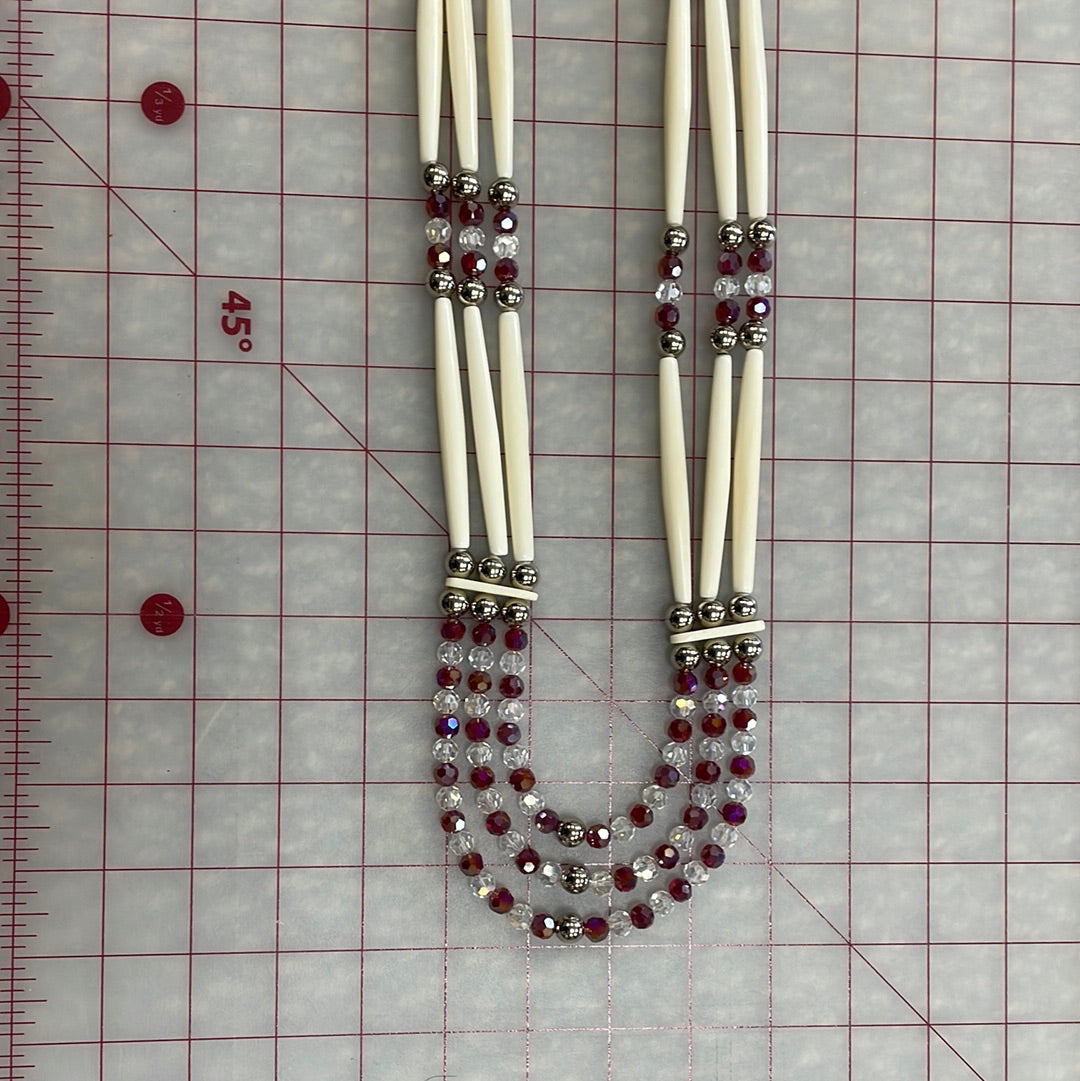 Red Women’s Hang Down Necklace