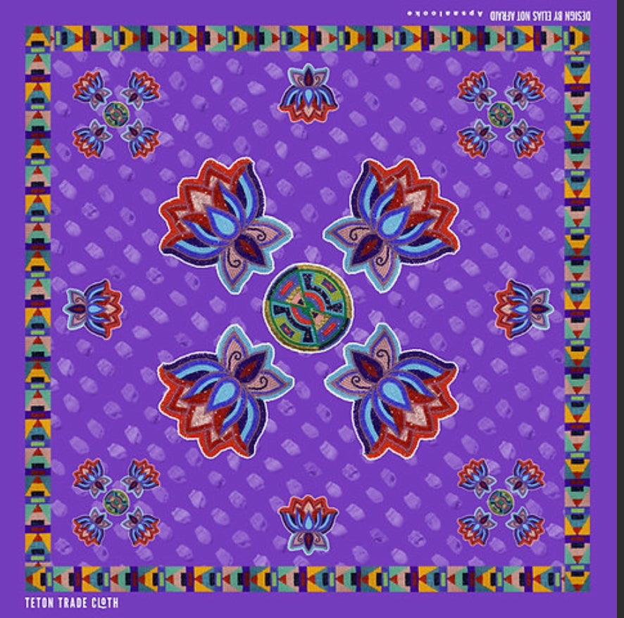 Elias Jade Not Afraid Designed Satin Scarf Bandana