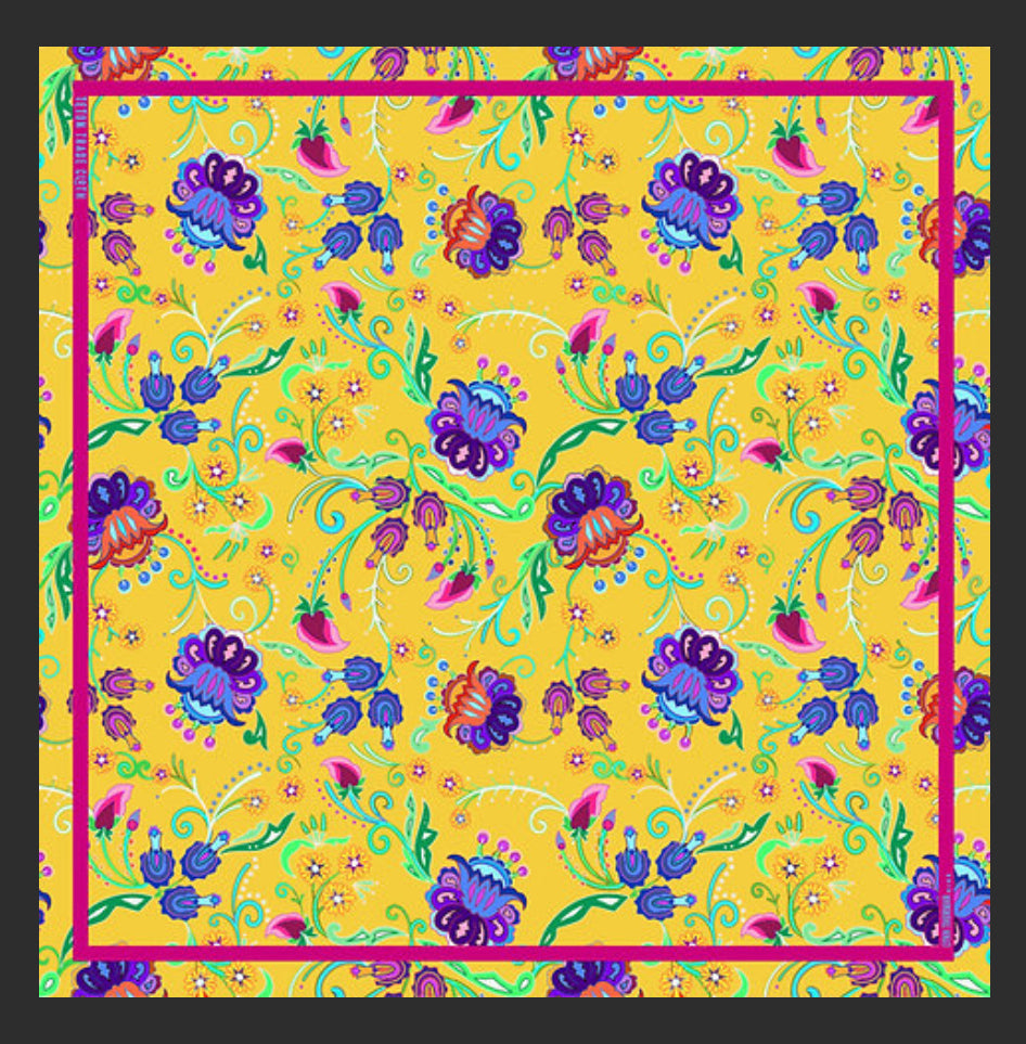 Sophia Lynn Thurman Designed Satin Scarf Floral