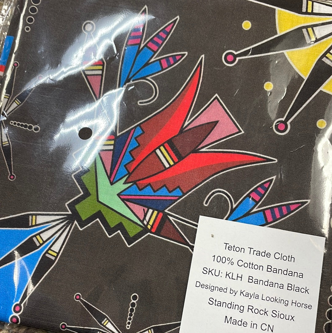 Kayla Looking Horse Designed Satin Scarf