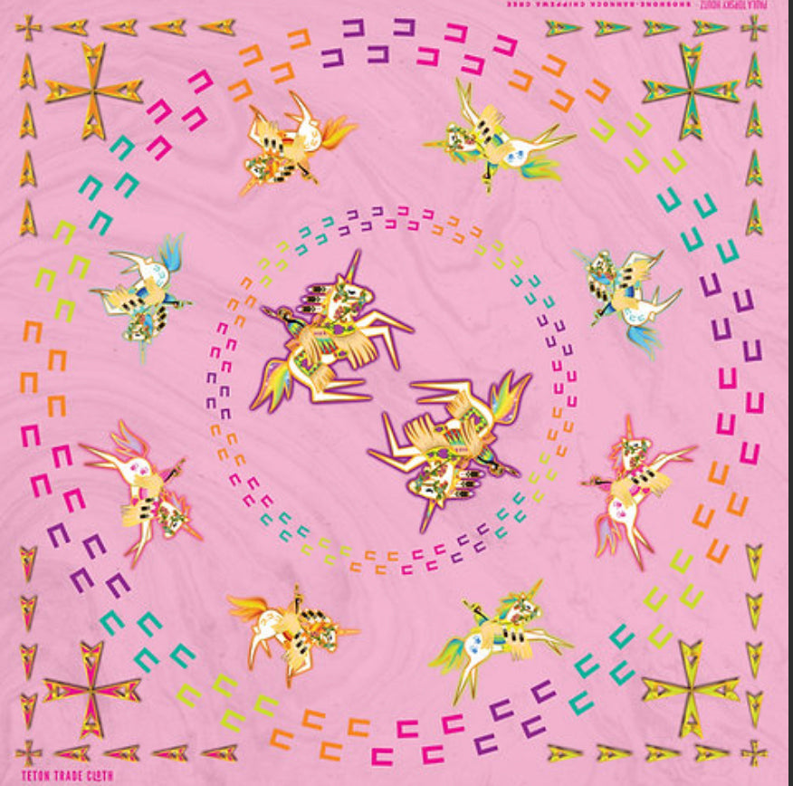 Paula Top Sky Designed Cotton Bandana