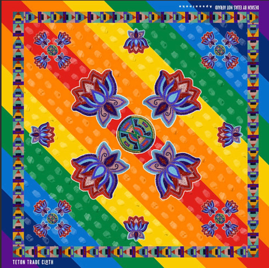 Elias Jade Not Afraid Designed Satin Scarf Bandana