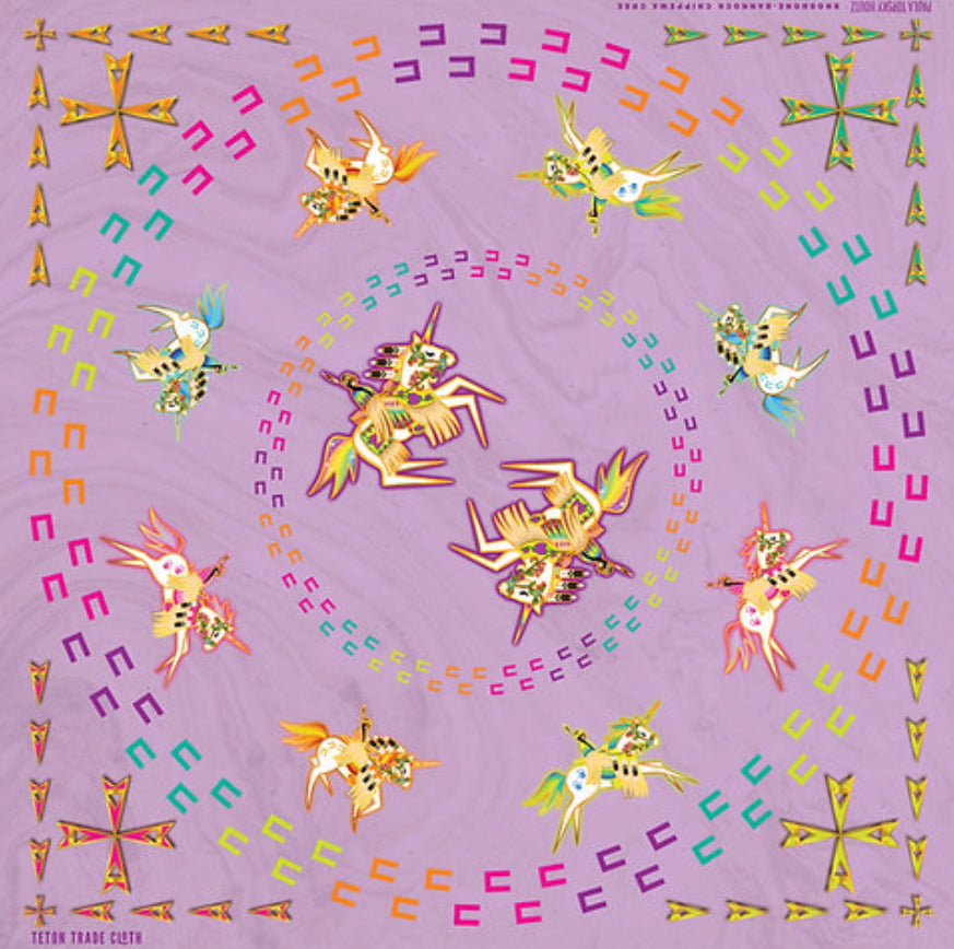 Paula Top Sky Designed Cotton Bandana