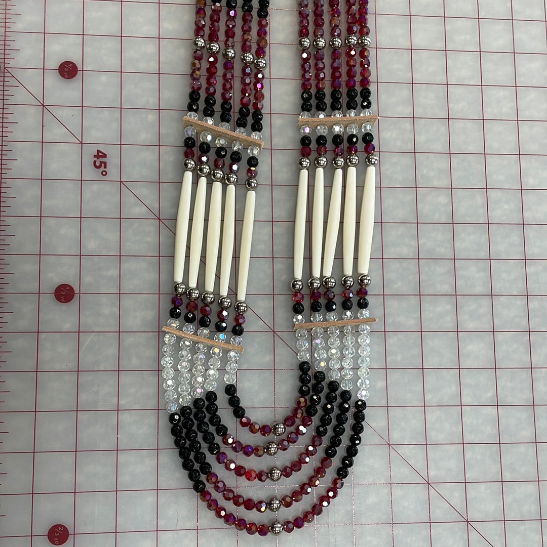 Red&Black Women’s Hang Down Necklace