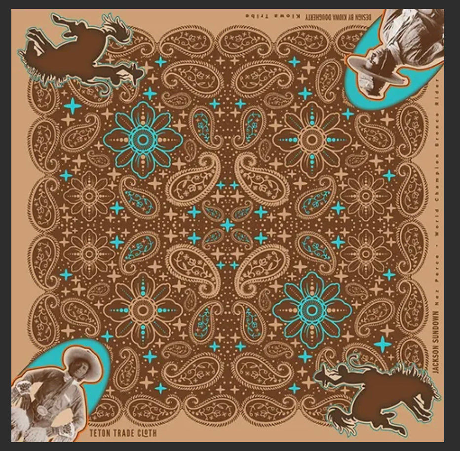 Jackson Sundown Designed Satin Scarf