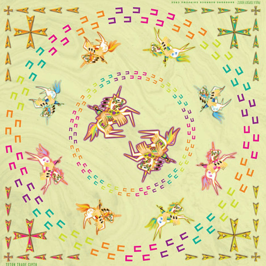 Paula Top Sky Designed Cotton Bandana