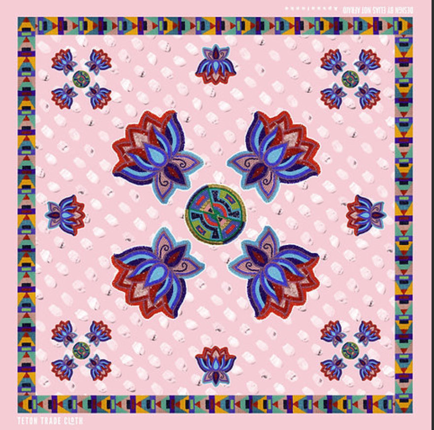 Elias Jade Not Afraid Designed Satin Scarf Bandana