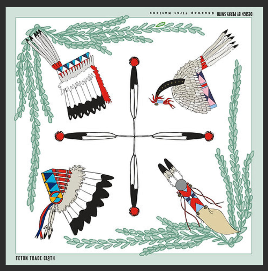 Perry Smith Designed Satin Scarf