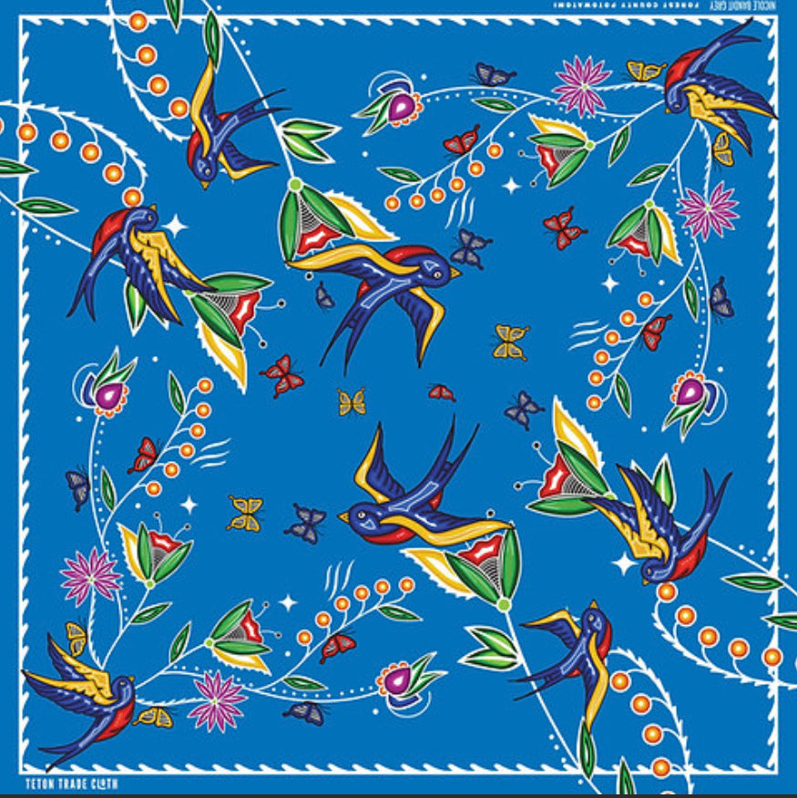 Nicole Bandit Grey Designed Satin Scarf