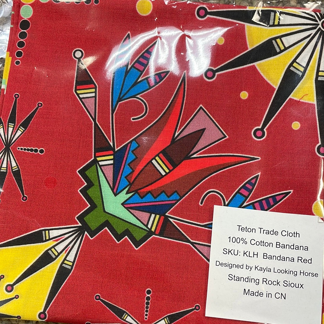 Kayla Looking Horse Designed Satin Scarf