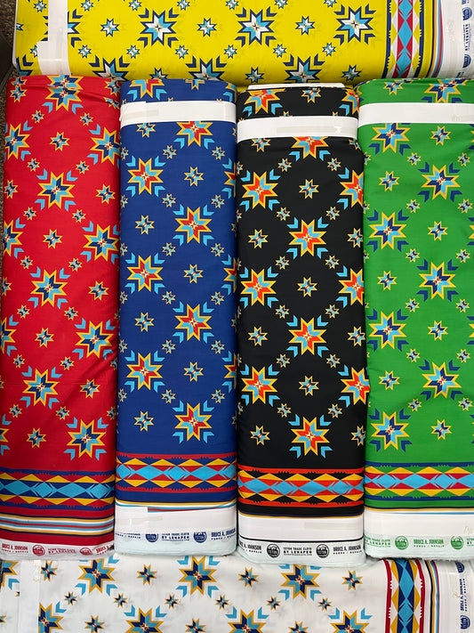 Bruce A. Johnson, Ponca/Navajo Designed Cotton Fabric