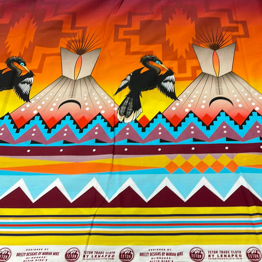 Marion Mike Designed Breezy NiHookáá’ Diyin Dine’ É Cotton Fabric