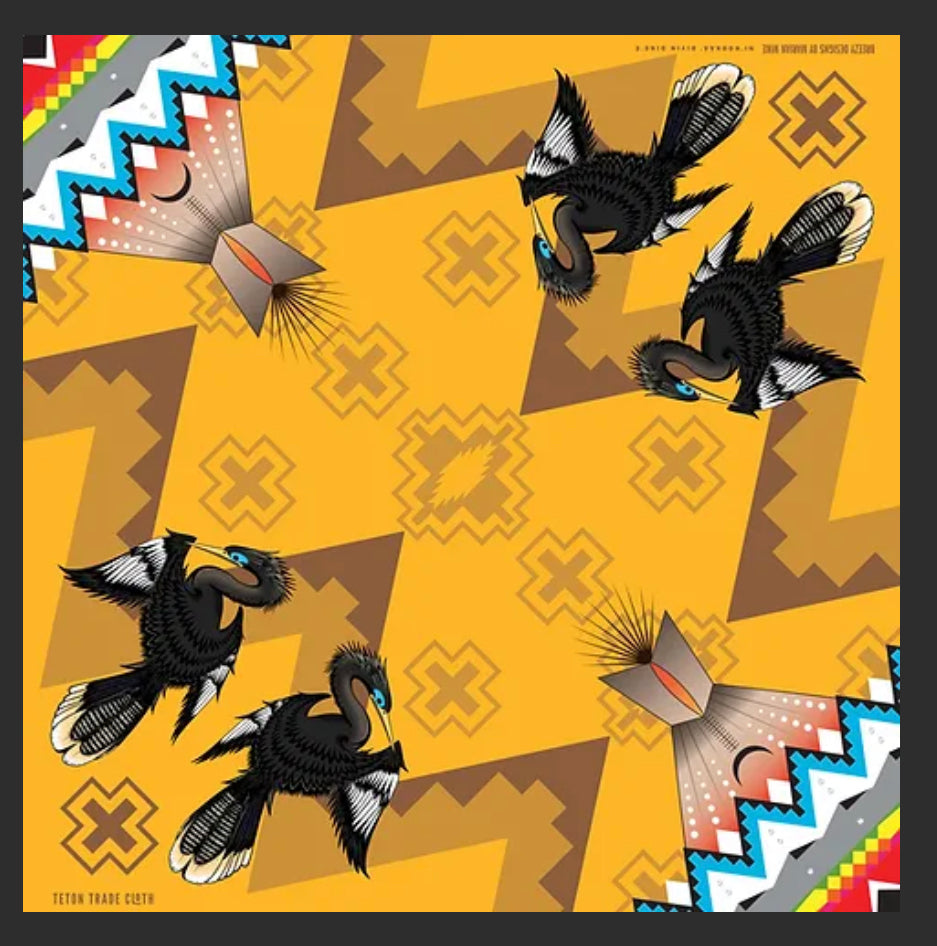 Marion Mike Designed Satin Scarf