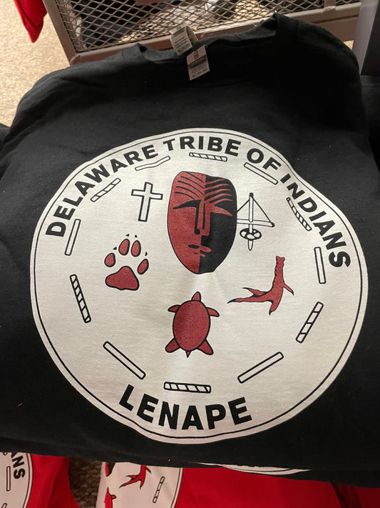 Delaware Tribe Seal T-Shirt (S) Black