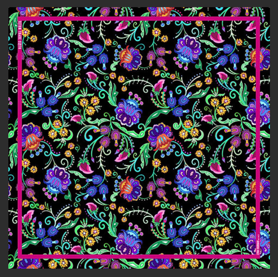 Sophia Lynn Thurman Designed Satin Scarf Floral
