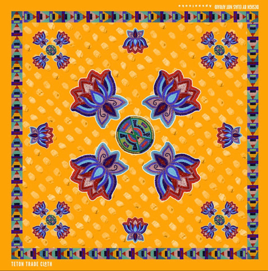 Elias Jade Not Afraid Designed Satin Scarf Bandana