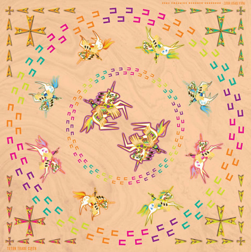 Paula Top Sky Designed Cotton Bandana