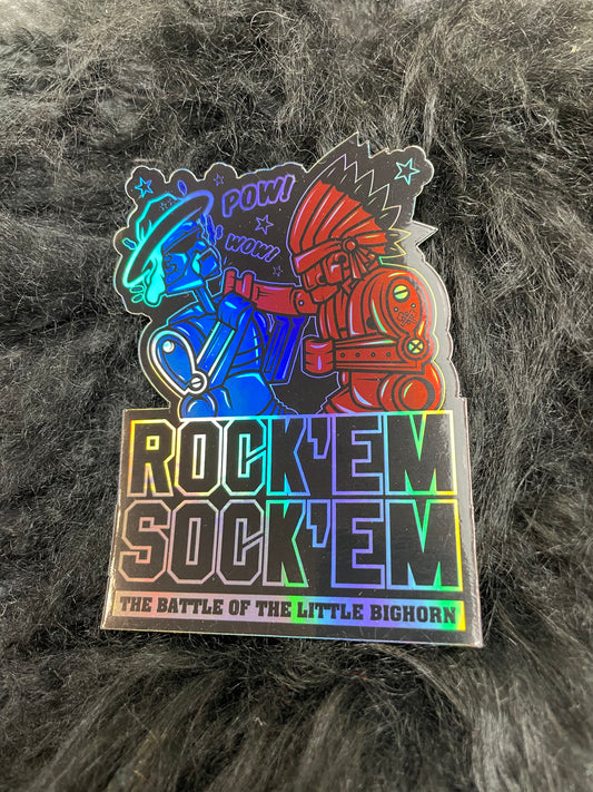 NTVs Rock’em Sock’em Sticker