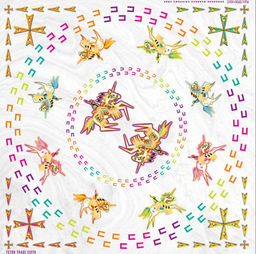 Paula Top Sky Designed Cotton Bandana