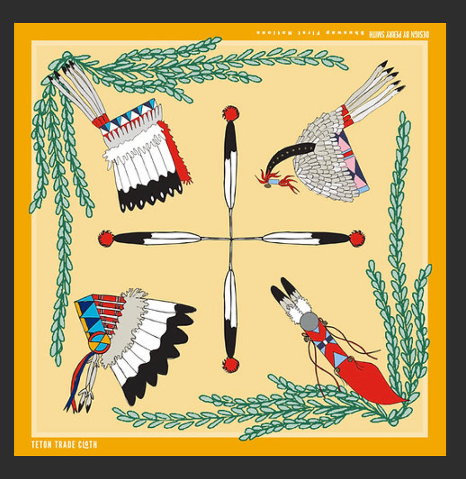 Perry Smith Designed Satin Scarf