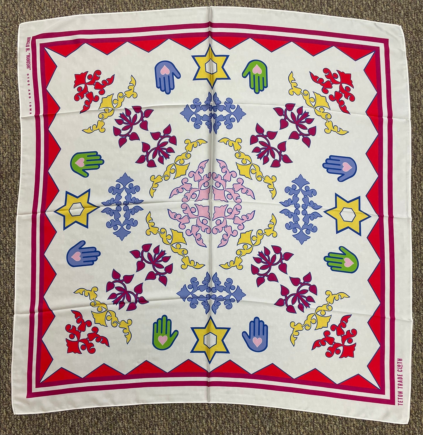 Hinglu H. “Wanoshi” Designed Satin Scarf