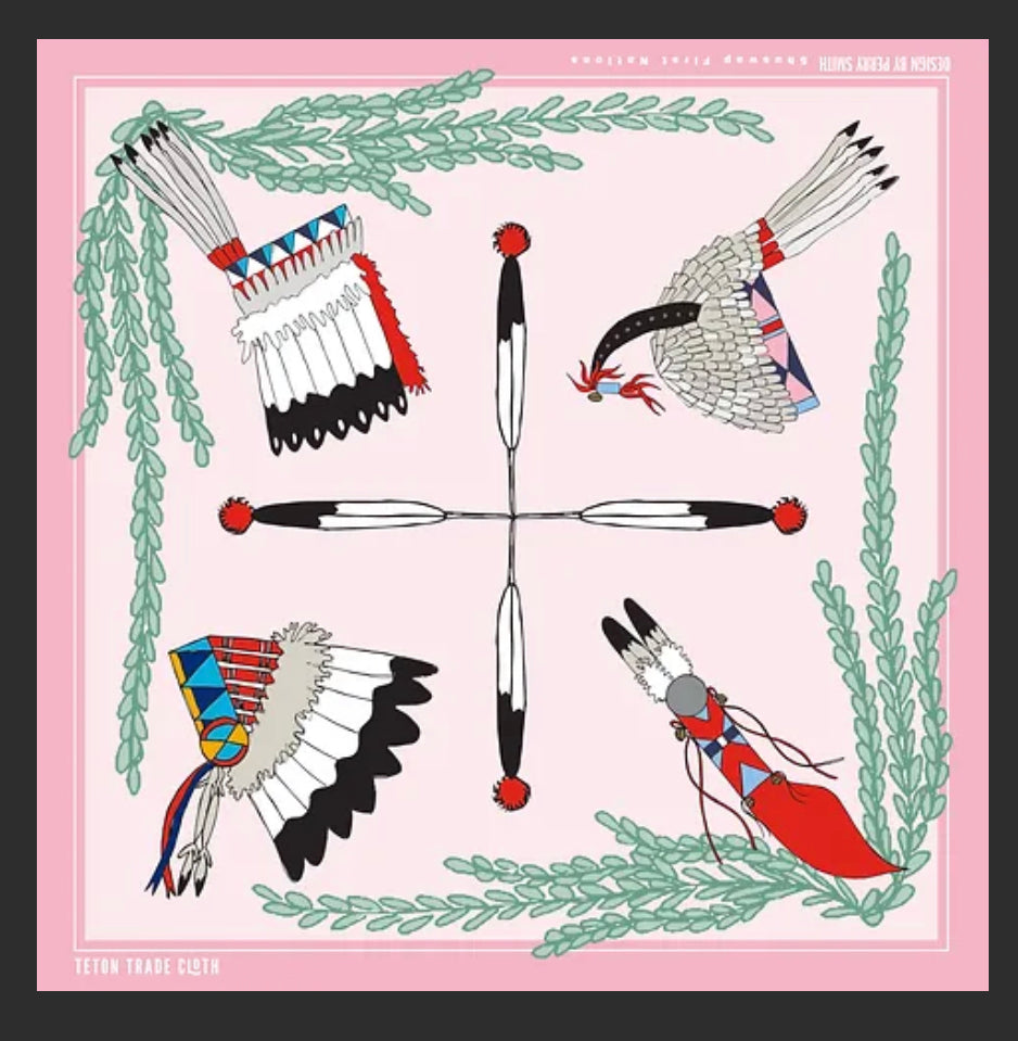 Perry Smith Designed Satin Scarf