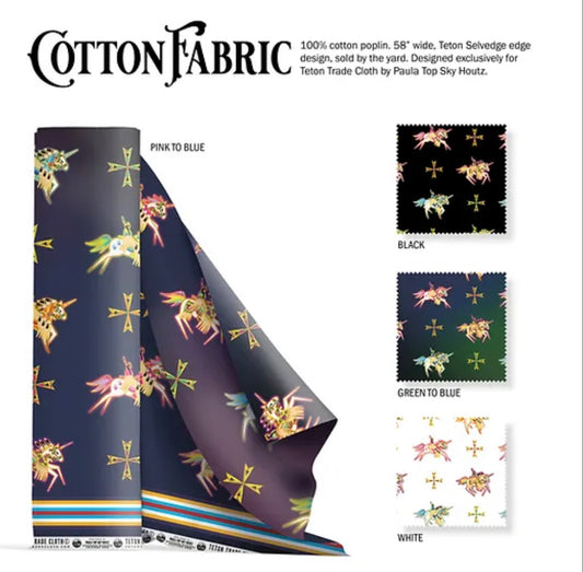 Paula Top Sky Houtz Designed Cotton Fabric