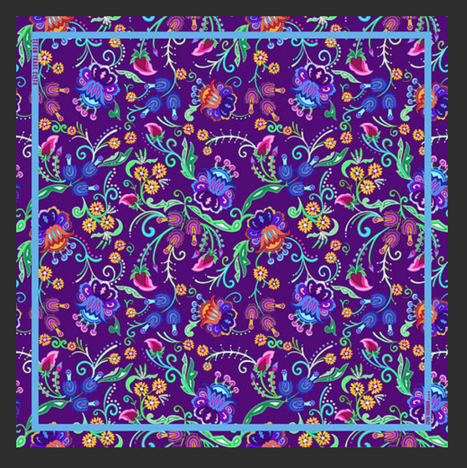 Sophia Lynn Thurman Designed Satin Scarf Floral