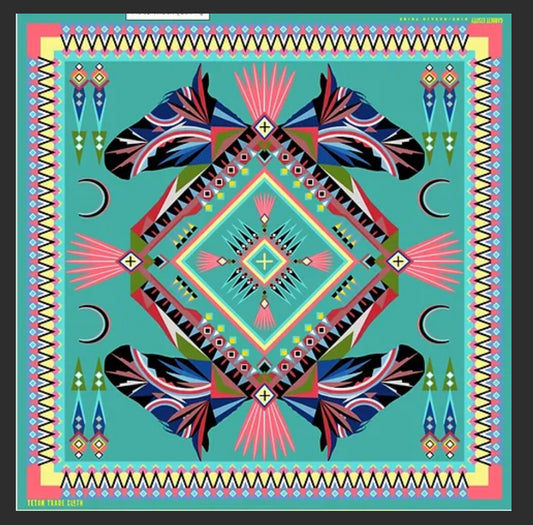 Garrett Etsitty Designed Satin Scarf