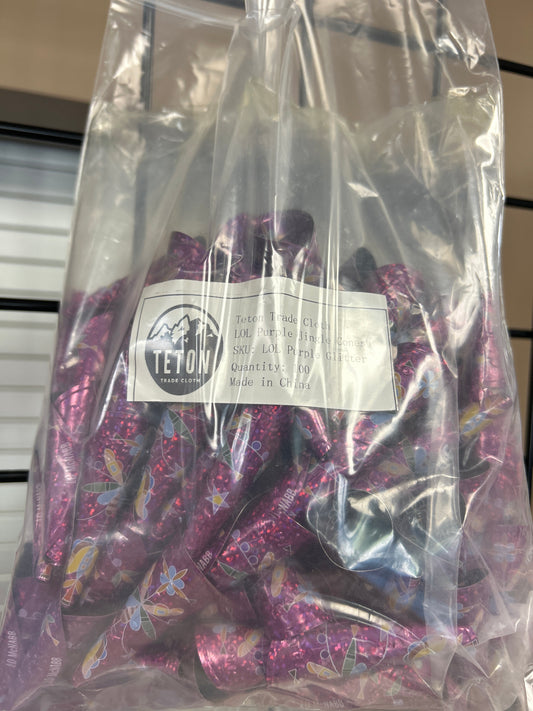 Teton Adult Jingle Cones Purple Glitter